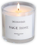 Urban Concepts by DECOCANDLES - Highly Scented Soy Candle - Long Lasting - Hand Poured in USA (6 Oz., Sage Rose)