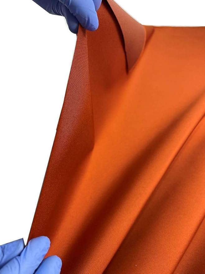 Mybecca Waterproof Canvas Marine Fabric 600 Denier Indoor/Outdoor PU Backing UV Protector Rust 1 Yard