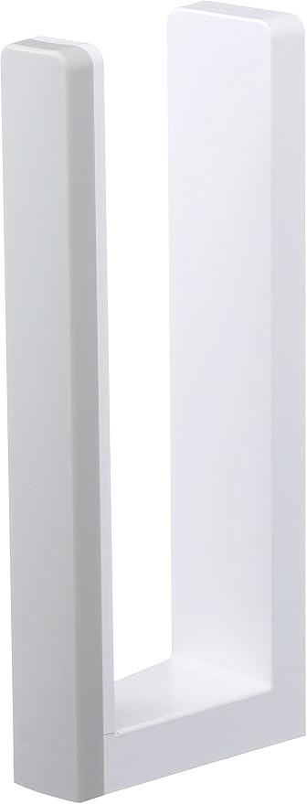 Yamazaki Industries 3420 Magnetic Kitchen Paper Holder with Stopper, Plate, White