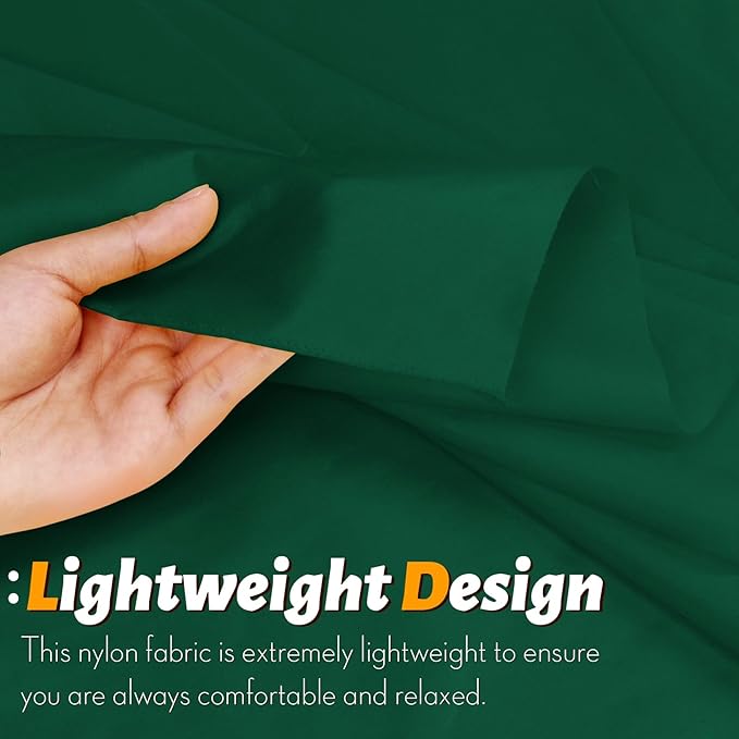 Vonty Waterproof Fabric Ripstop Nylon Fabric by The Yard - 60 Inch Wide(1 Yard), Water Proof Green Fabric Lightweight Kite Fabric for Tent Bag Tarp DIY Craft Travel Outdoor