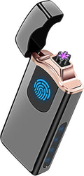 Triple Arc Plasma Lighter 500 mAh Battery USB Rechargeable Windproof Cool Lighter (Black)