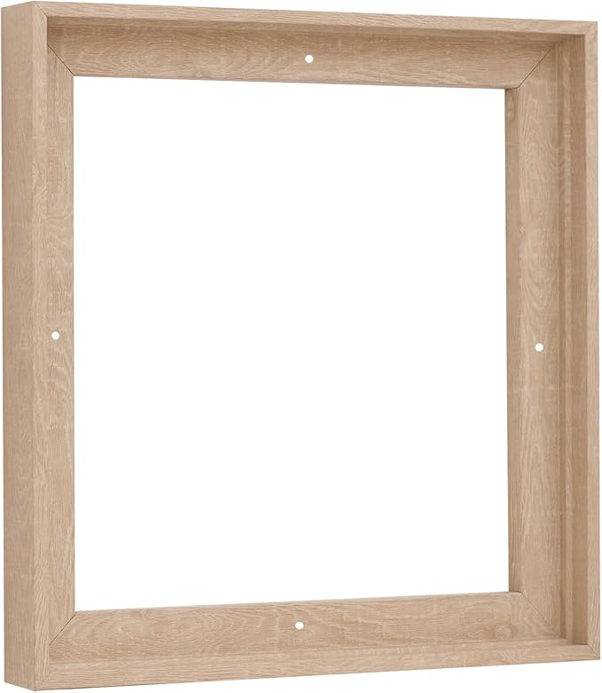 Pixy Canvas Floater Frame 29x29 for 3/4 (0.75) inch Deep Canvas Paintings/Canvas Prints/Wood Canvas Panels/Wall Art/Wall Decor/Home Decor/Artwork (Nordic White Oak, 29 x 29 inch, Square)
