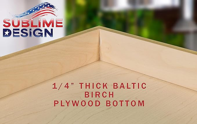 Sublime Design - Standard Size - Pull Out Kitchen Drawers | Slide Out Shelves for Kitchen Cabinets | Pull Out Home Organizer (Side Mounting, 24 Inch W/Drawer Slides (23” Drawer Box))