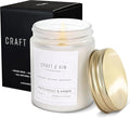 Craft & Kin Patchouli & Amber Scented Candle | 8 Oz, 45-Hour Long Lasting | Classic Soy with Woodwick Winter Candles | Made with Natural Soy | Holiday Candles Gifts for Men and Women