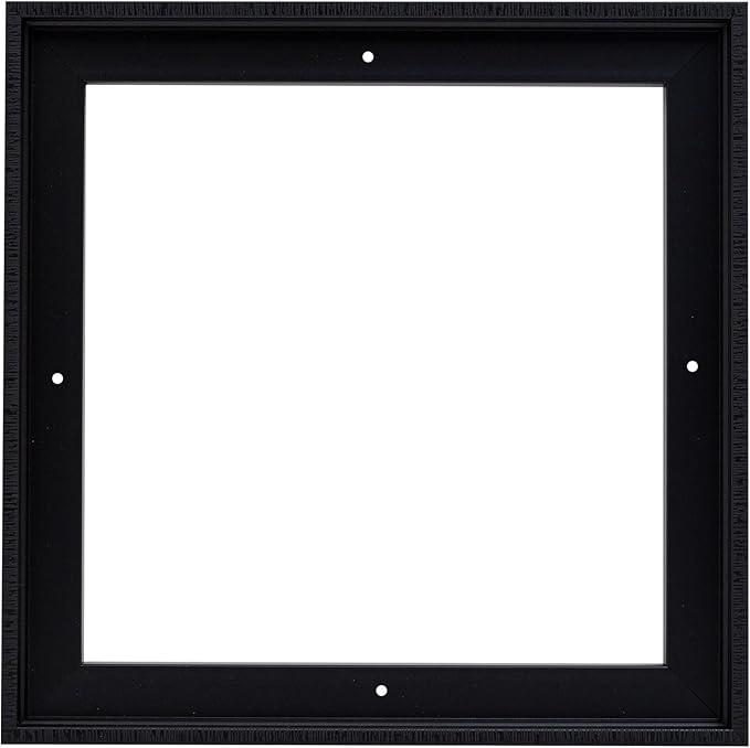 Pixy Canvas Floater Frame 26x26 for 3/4 (0.75) inch Deep Canvas Paintings/Canvas Prints/Wood Canvas Panels/Wall Art/Wall Decor/Home Decor/Artwork (Black Stripe, 26 x 26 inch, Square)