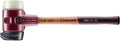 Halder Simplex Soft-Faced Mallet 3028.280 – Medium-Hard "Stand-Up" Rubber Insert, Nylon Insert, Cast Iron Housing with Handle Protection Sleeve, Varnished Wooden Handle, 80mm, 6.5 lbs.