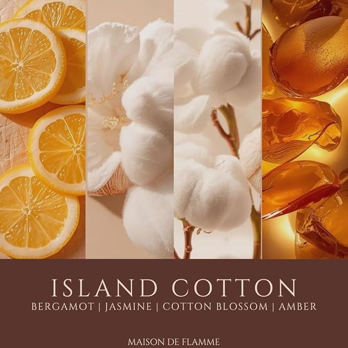 Smoke Odor Eliminating Candle – Island Cotton Soy Wax Candle for Kitchen, Apartment & Home Smells, Long Lasting Odor Neutralizing Scented Candle, 150g / 5.3 oz – Maison De Flamme