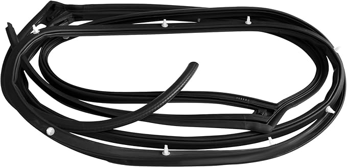 Car Door Weather Stripping for Honda Fit Sedan 2003-2008 OE:72350/72310/72850/72810-SEL-T01, Rubber Material Soundproof Thickened Auto Door Seal Strip Direct Installation,Left Rear