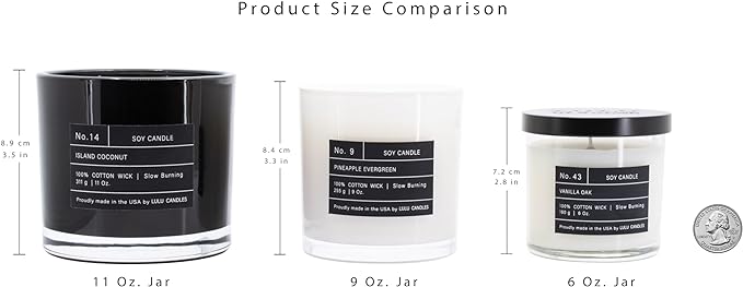 Lulu Candles | Blackcurrant & Rose | Smells Musky & Floral | Luxury Scented Soy Jar Candle | Hand Poured in The USA | Highly Scented Long Lasting (9 Oz.)