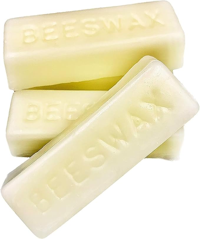 TooGet 36Pcs White Beeswax Bars, Natural Beeswax Block Bees Wax Pure Bar Wax for Candle Making, Skincare, Furniture Polish, DIY Crafts - 40 OZ