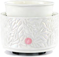 ElusiaKa Wax Melt Warmer 3-in-1 Electric, Ceramic Wax Burner for Scented Wax, Scented Wax Melter & Essential Oil Burner for Home Aromatherapy, White