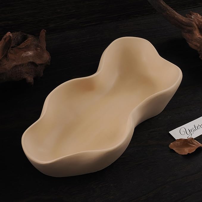Large Silicone Bowl Mold,Silicone Molds for Resin Concrete Cement, Big Container Storage Mold Jewelry Candle Holder Mold Storage Tray Mold Plant Pot Mold DIY Storage Art Crafts(F)