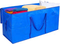 Bigmeta 66 Gallon Extra Large Moving Bags - Heavy Duty Storage Bags with Zipper & Strong Handles, Blue Packing Bag for Moving, Storage, Travel and Camping, College Dorm & Home Supplies, 1 Pcs