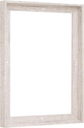 Pixy Canvas Floater Frame 12x20 for 3/4 (0.75) inch Deep Canvas Paintings/Canvas Prints/Wood Canvas Panels/Wall Art/Wall Decor/Home Decor/Artwork (Distressed White, 12 x 20 inch, Portrait)