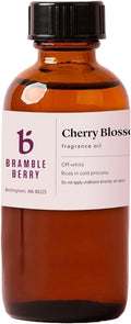 Bramble Berry Cherry Blossom Fragrance Oil 2 oz | Delicate Cherry Flower Scent for Soap Making, Candles, Lotion, Bath Bombs & Perfume | Skin Safe, Vegan, Paraben & Phthalate Free, DIY Craft Essential