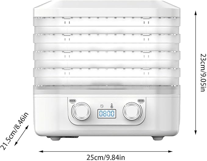 Food Freeze Dryer Machine for Home with 5 Trays, Candy Freeze Dryer with Smart Timer & Temp Control, Freeze Dried Snack Maker for Fruit, Meat & Veggies Storage (White)