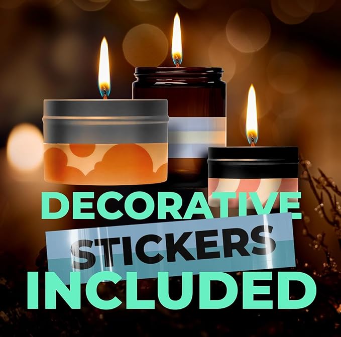 VViViD Candle Making Kit Deluxe Edition, Full DIY Starter-to-Professional Set, Wax, Jars, Tins, Dyes and More