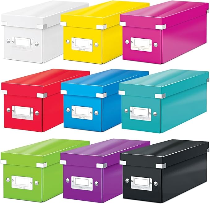 Leitz CD Storage Box, Purple, Click and Store Range, 60410062