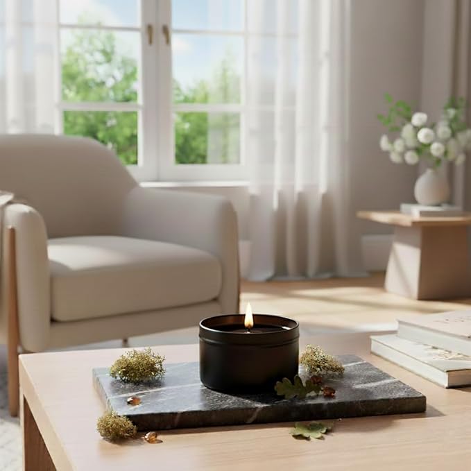 RUTH & ROSE | Dragon's Blood | 100% Beeswax Scented Candles for Home, 8oz, +65 Hours Burn Time, Aromatherapy Non Toxic Candles, Gift for Women & Men, Made in USA, Perfect for Travel or Gifting