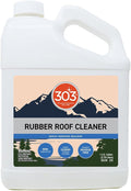 303 Products Rubber Roof Cleaner - Removes Build Up On The Rubber Roofs of RVs, Campers, Pop-Ups, and Motorhomes, Will Not Harm Solar Panels, 1 Gallon (30239)