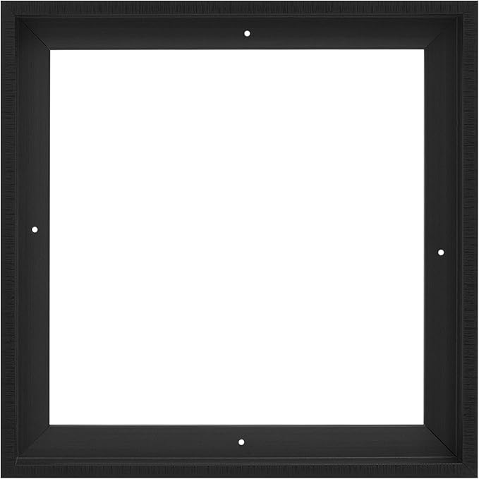 Pixy Canvas Floater Frame 11x11 for 1-1/2 (1.5) inch Deep Canvas Paintings/Canvas Prints/Wood Canvas Panels/Wall Art/Wall Decor/Home Decor/Artwork (Black Stripe, 11 x 11 inch, Square)