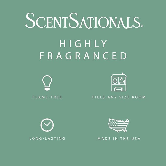 Scentsationals Wax Melts Strong Scent - Vanilla Pine - Long Lasting Scented Wax Cubes for Warmers, 10oz (24-Cubes)