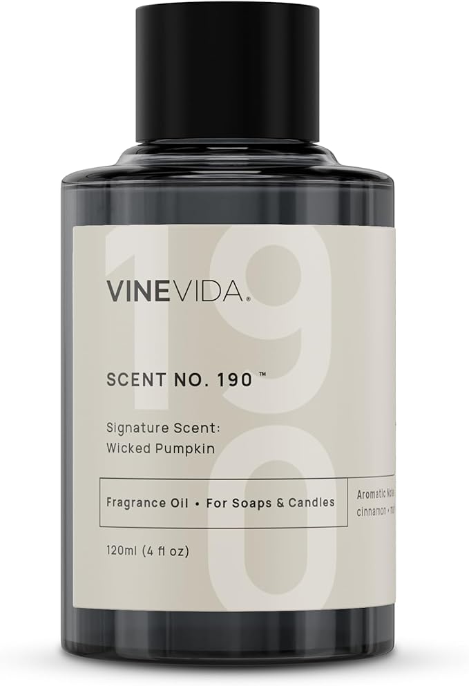 VINEVIDA [4oz] Wicked Pumpkin; Fragrance Oil for Candle Making and Soap Making - Premium Candle Scents for Soy Candles