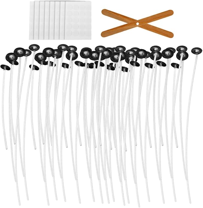 Angoily 1set Candle Making Kit Complete Wicks Stickers Holders for Crafting Unique Candles for Birthdays Parties Family Activities