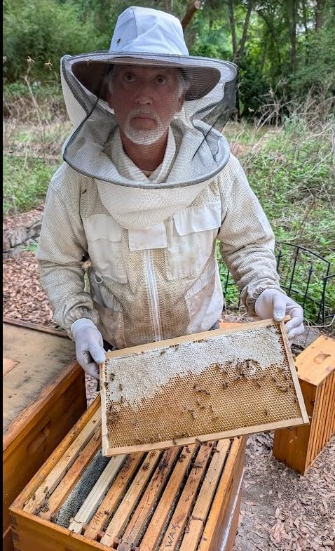 One Pound - Swampland Bees & Co., Florida. 100% Naturally Premium Yellow/Golden Beeswax. Ideal for Candles, Cosmetics, waxing bee Frames, etc. Triple Filtered & Hand Poured into ONE - 1lb Bar