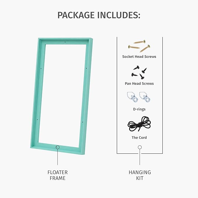 Pixy Canvas Floater Frame 12x12 for 3/4 (0.75) inch Deep Canvas Paintings/Canvas Prints/Wood Canvas Panels/Wall Art/Wall Decor/Home Decor/Artwork (Light Maple, 12 x 12 inch, Square)