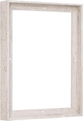Pixy Canvas Floater Frame 10x15 for 1-1/2 (1.5) inch Deep Canvas Paintings/Canvas Prints/Wood Canvas Panels/Wall Art/Wall Decor/Home Decor/Artwork (Distressed White, 10 x 15 inch, Portrait)