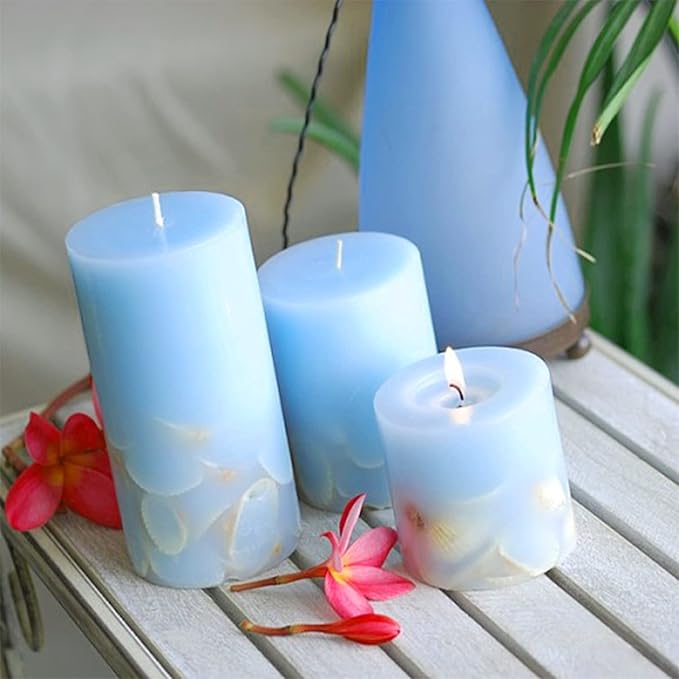 3 Pack Cylinder Candle Molds and 2 Pack Hexagon Shaped Candle Molds Cylinder Light Resin Mold for Making Candles, Soaps, Flower Specimen, Insect Specimen, DIY Clay Molds etc (5 Sizes)