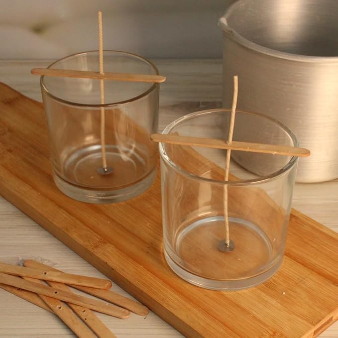 Direct Candle Supply Candle Wicks for Candle Making | 6 inch Stabilo CD 16 Wicks | 100pcs of Cotton Wicks for Candles and Candle Making Supplies, White