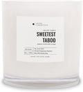 Sweetest Taboo Deluxe Scented Candle, Luxury Hotel Inspired Big Candle with Hints of Decadent Citrus, Juicy Berries, and Floral Peony, Long Lasting 300 Hour Burn Time, 55oz White