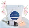 Foton Pearled Candle 9lb - Bulk Lazy Lulu Tropical Hawaiian Scented Non Toxic Luxury Long Lasting Powder Wax Sand Candles - Refillable Pearl Foton Candle Sand with 100 Wicks for Candles Making