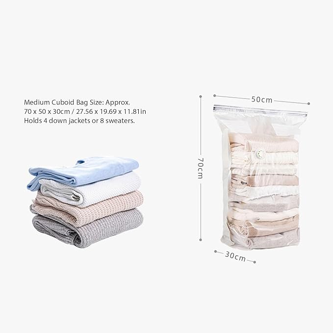 11PCS Set Vacuum Storage Bag, Good Sealing, Dust Proof Vacuum Bag with Electric Pump, Compression Airtight Sealer Bag for Storage, Moving, Travel