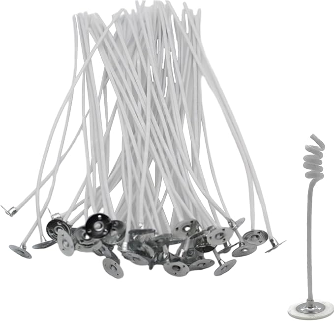 Genérico 50 Pcs Candle Making Kit - Candle Making Supplies - Craft Soy Candle Making Kit - Cotton Candle Making Supplies