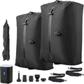 travel vacuum bag, equipped with a wireless vacuum pump, can save space in suitcases, backpacks and carry-on items. It is IP67 waterproof and reusable (2PC Black)