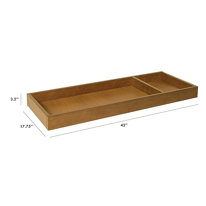 Davinci Universal Wide Removable Changing Tray (M0619) in Chestnut