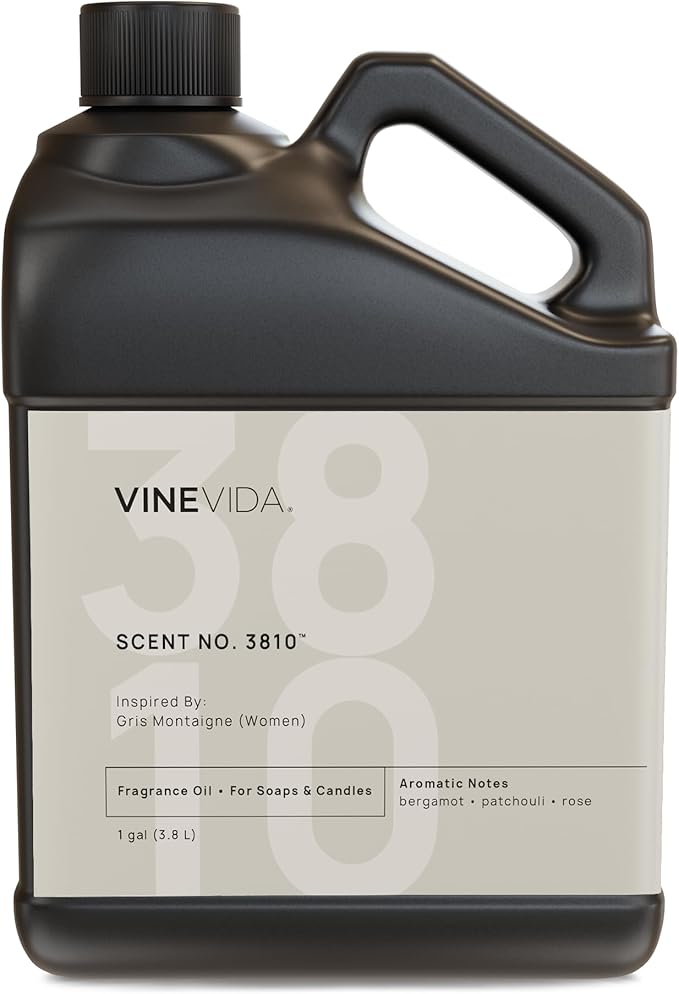 VINEVIDA [128 Oz] Scent No. 3810 Inspired by Gris Montaigne (Women); Fragrance Oil for Candle Making and Soap Making - Premium Candle Scents for Soy Candles