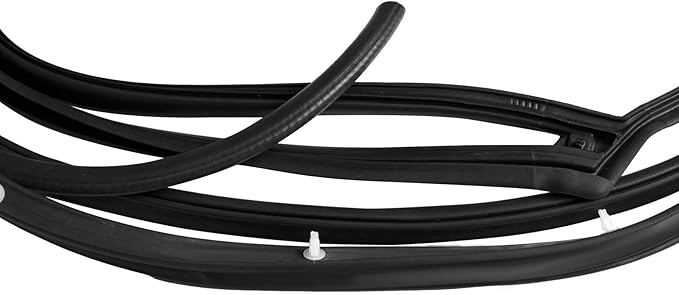 Car Door Weather Stripping for Honda Fit Sedan 2003-2008 OE:72350/72310/72850/72810-SEL-T01, Rubber Material Soundproof Thickened Auto Door Seal Strip Direct Installation,Left Front