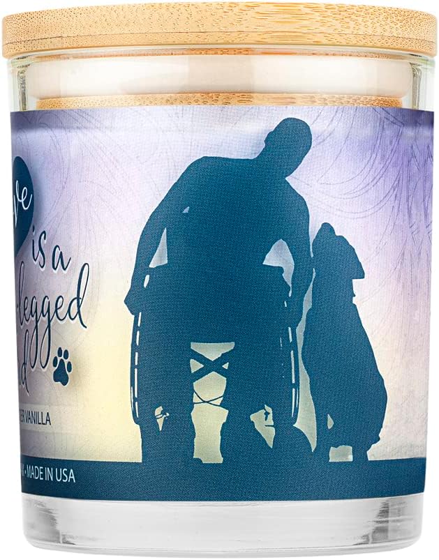 One Fur All Pet House Sentiments Candle - Lavender Vanilla - Gift for Pet Lover - Pet Odor Eliminator Candle - Plant-Based Wax Candles - Non-Toxic - Pet-Friendly
