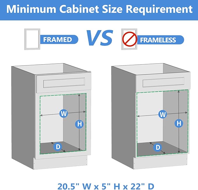 ROOMTEC Pull Out Cabinet Organizer with Soft Close, 19-1/2" W x 21" D, Pull Out Cabinet Drawer for Kitchen cabinets, Pull Out Cabinet Shelf, Finished, Bottom Assembly