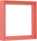 Pixy Canvas Floater Frame 6x6 for 1-1/2 (1.5) inch Deep Canvas Paintings/Canvas Prints/Wood Canvas Panels/Wall Art/Wall Decor/Home Decor/Artwork (Pastel Red/Pink, 6 x 6 inch, Square)