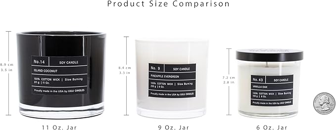 Lulu Candles | Poolside | Luxury Scented Soy Jar Candle | Hand Poured in The USA | Highly Scented & Long Lasting (6 Oz.)