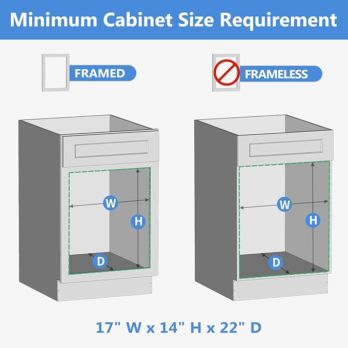ROOMTEC 2 Tier Individual Pull Out Cabinet Organizer 16½"W x 21½"D, Slide Out Wood Shelves Organizers, Pull Out Drawers Organization and Storage for Kitchen Cabinet