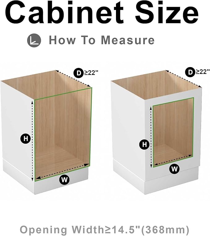2 Tier Pull Out Cabinet Organizer,(14½"W x 22" D) Soft Close Slide Out Drawer For Kitchen Base Cabinet, Individual Pull Out Shelf, Roll Out Pantry Organization, 22 Inch Deep