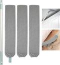 Retractable Gap Dust Cleaner, Long Handle CleaningTool with 3 Washable Microfiber Dusting Cloths, Duster Brush for Cleaning Under Appliances
