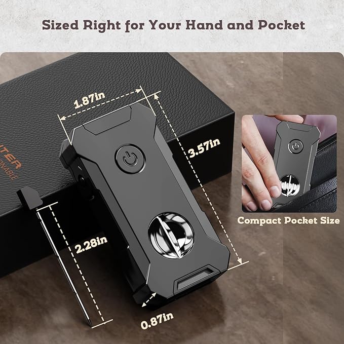 5-in-1 Torch Lighter with Tool, Holder, Punch, Draw Enhancer Tool, Double Jet Flame, Windproof Lighters, Gifts for Men, Rechargeable Refillable Butane Lighter, Cool Lighters for Men Candles (Gray)