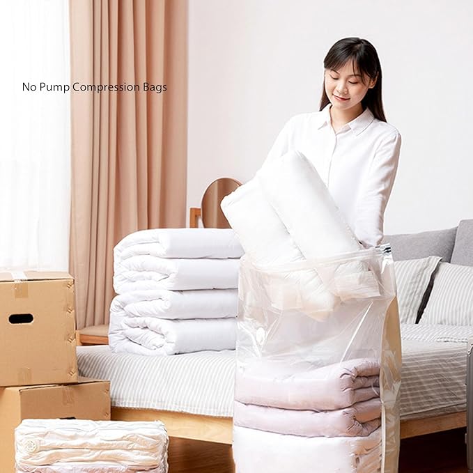 11PCS Set Vacuum Storage Bag, Good Sealing, Dust Proof Vacuum Bag with Electric Pump, Compression Airtight Sealer Bag for Storage, Moving, Travel